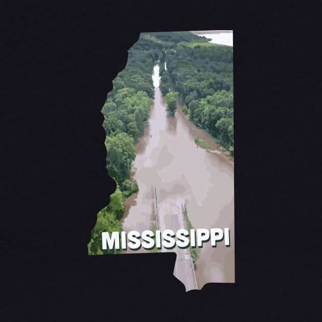 Mississippi state design / Mississippi lover / Mississippi river gift idea / Mississippi home state by Anodyle